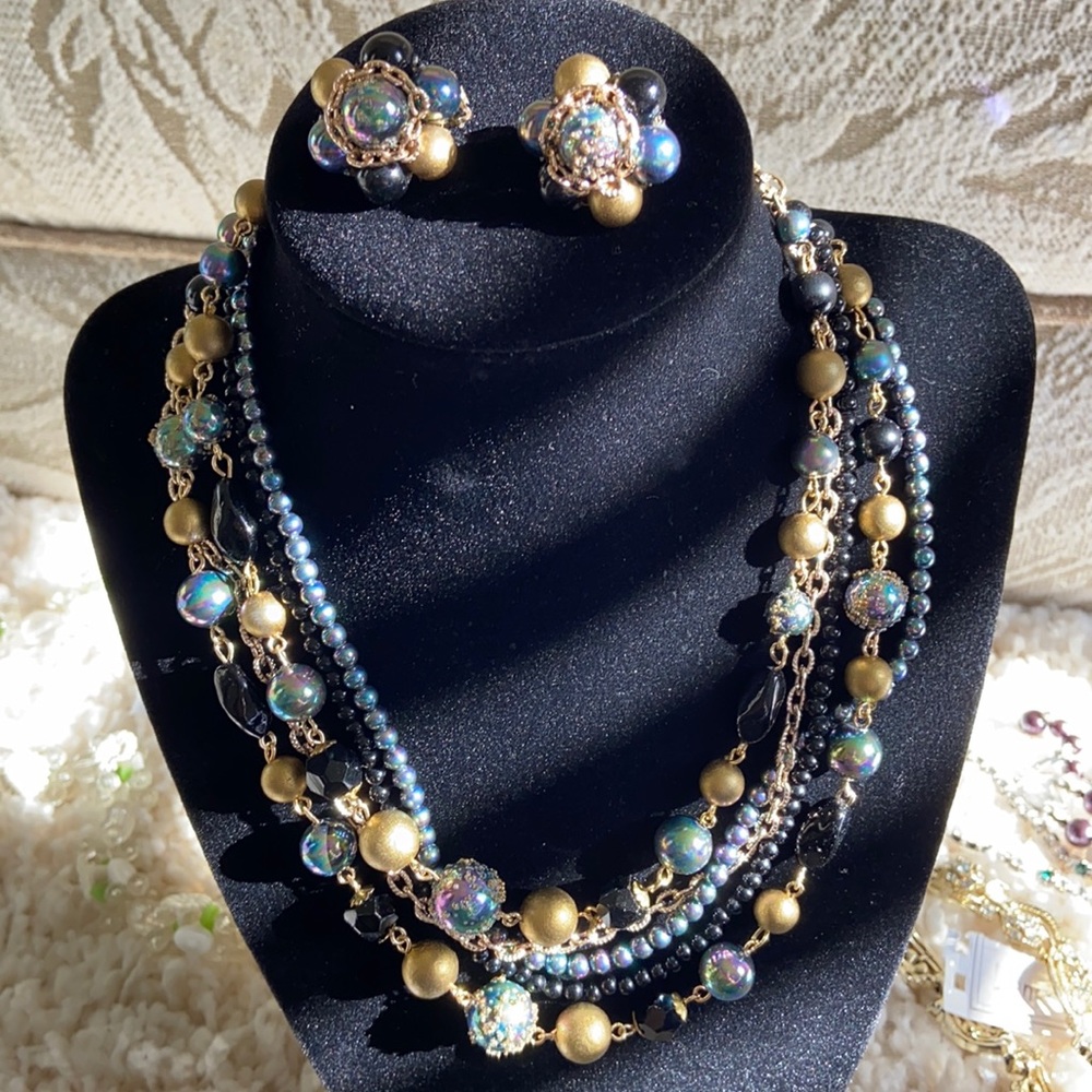 Vintage Made in Japan Necklace and Earrings